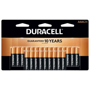 Duracell Coppertop 1.5V AAA, LR03 Alkaline Battery - 24 Pack