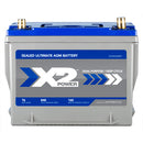 X2Power Car Battery | Group 24F | 840CCA | Premium AGM-1