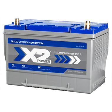 X2Power Car Battery | Group 27F | 930CCA | Premium AGM - 0