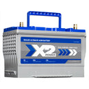 X2Power Car Battery | Group 27F | 930CCA | Premium AGM-4