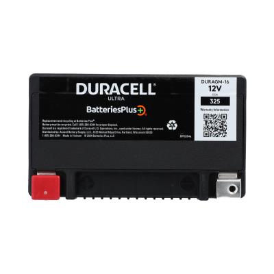 Duracell Ultra 16-B 12V 325CCA AGM Powersport Battery
