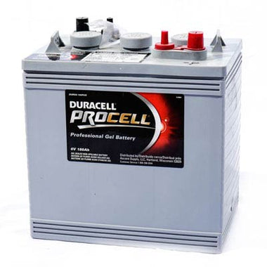 Duracell ProCell 6V 180AH GEL Sealed Lead Acid (SLA) Battery with DT Terminals
