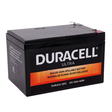 Duracell Ultra 12V 12AH AGM Sealed Lead Acid (SLA) Battery with F2 Terminals - 0