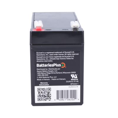 Duracell Ultra 12V 7AH AGM Sealed Lead Acid (SLA) Battery with F1 Terminals