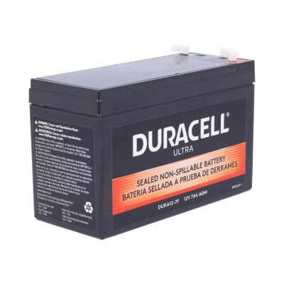 Duracell Ultra 12V 7AH AGM Sealed Lead Acid (SLA) Battery with F1 Terminals