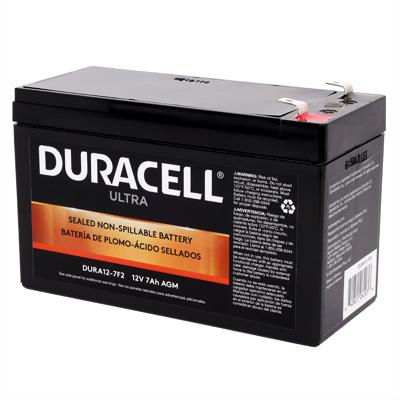 Duracell Ultra 12V 7AH AGM Sealed Lead Acid (SLA) Battery with F2 Terminals