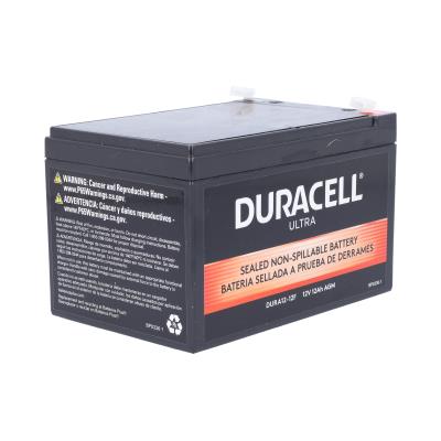 Duracell Ultra 12V 12AH General Purpose AGM Sealed Lead Acid (SLA) Battery with F1 Terminal
