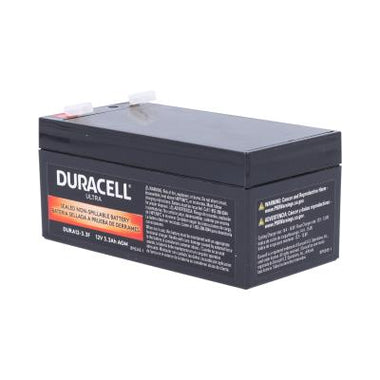 Duracell Ultra 12V 3.3AH General Purpose AGM Sealed Lead Acid (SLA) Battery with F1 Terminals - 0
