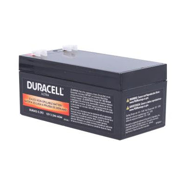 Duracell Ultra 12V 3.3AH General Purpose AGM Sealed Lead Acid (SLA) Battery with F2 Terminals - 0