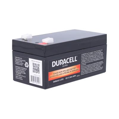 Duracell Ultra 12V 3.3AH General Purpose AGM Sealed Lead Acid (SLA) Battery with F2 Terminals