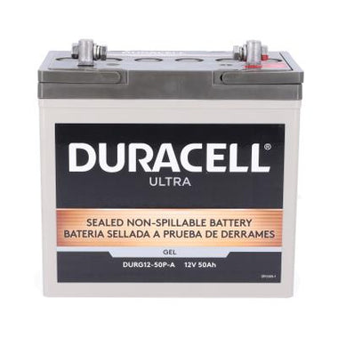 Duracell Ultra 12V 50AH GEL Sealed Lead Acid (SLA) Battery with P Terminals
