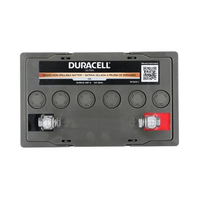 Duracell Ultra 12V 50AH GEL Sealed Lead Acid (SLA) Battery with P Terminals