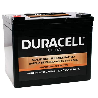 Duracell Ultra 12V 35AH AGM High Rate Sealed Lead Acid (SLA) Battery with M6, C Terminals Business Account Holders Login or Register to receive your custom pricing.