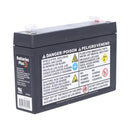 Duracell Ultra 6V 7.2AH General Purpose AGM Sealed Lead Acid (SLA) Battery with F1 Terminals-4