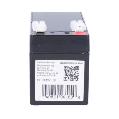 Duracell Ultra 12V 1.3AH General Purpose AGM Sealed Lead Acid (SLA) Battery with F1 Terminals