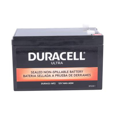 Duracell Ultra 12V 14AH General Purpose AGM Sealed Lead Acid (SLA) Battery with F2 Terminals
