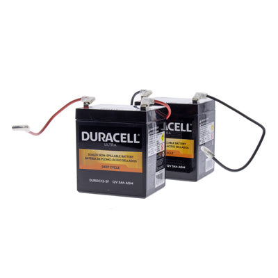 Duracell Ultra 12V 5AH Deep Cycle AGM Sealed Lead Acid (SLA) Battery with F1 Terminals
