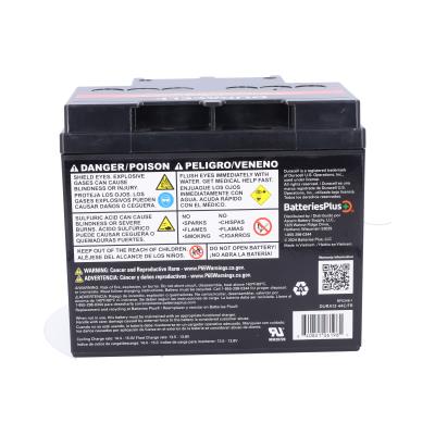 Duracell Ultra 12V 46AH General Purpose AGM Sealed Lead Acid (SLA) Battery with M6 Insert Terminals