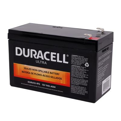 Duracell Ultra 12V 9AH AGM Sealed Lead Acid (SLA) Battery with F2 Terminals