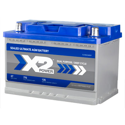 X2Power Car Battery | Group 48 | 760CCA | Premium AGM