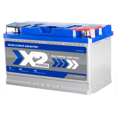 X2Power Car Battery | Group 94R | 850 CCA | Premium AGM - 0