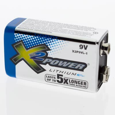 X2Power 9V 9V, 6LR61 Lithium Battery - 1 Pack