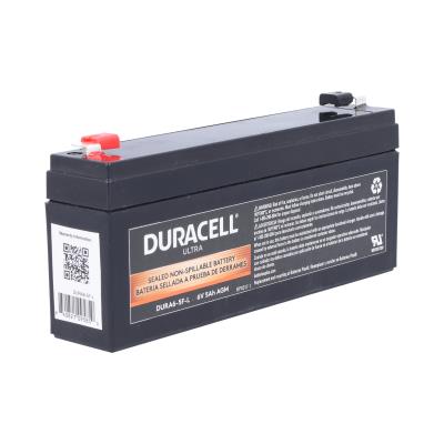 Duracell Ultra 6V 5AH AGM General Purpose Sealed Lead Acid (SLA) Battery with F1 Terminals