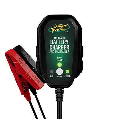 Battery Tender Selectable Chemistry 12V Charger for ATV, Motorcycle, and Watercraft Battery Types