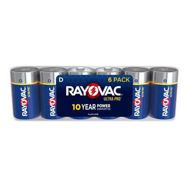 Rayovac UltraPro D Alkaline Battery - 6 Pack