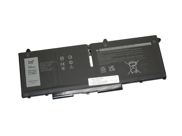 LI-ION Notebook Battery for DELL - 4-CELLS 15.2V 3467MAH 58WHR