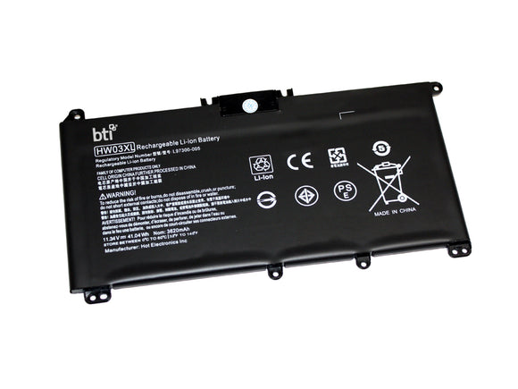 Li-Ion Notebook Battery for HP - 3-CELLS 11.34V 3619mAh 41.04Wh